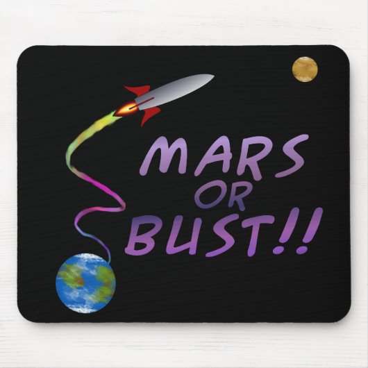 Mars of Bust! Mousepad Muismat (Voorkant)