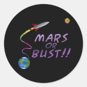 Mars of Bust Sticker (Voorkant)