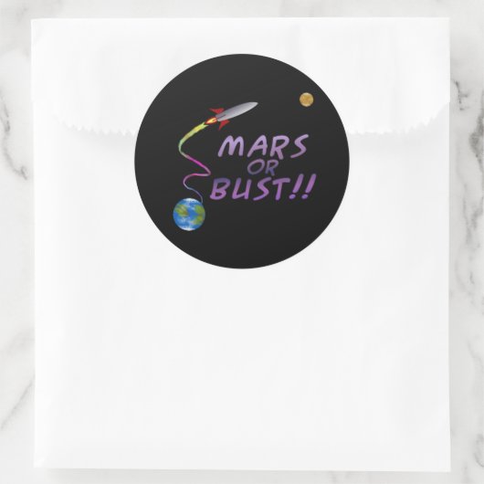 Mars of Bust Sticker (Tas)
