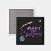 Mars of buste magneet (Voorkant / Achterkant)