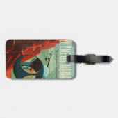 Mars Olympus Mons Hoogste vulkaan zonnestelsel Bagagelabel (Achterkant horizontaal)