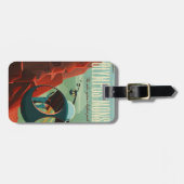 Mars Olympus Mons Hoogste vulkaan zonnestelsel Bagagelabel (Voorkant horizontaal)