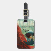 Mars Olympus Mons Hoogste vulkaan zonnestelsel Bagagelabel (Voorkant verticaal)