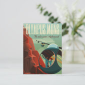 Mars Olympus Mons Hoogste vulkaan zonnestelsel Briefkaart (Staand voorkant)