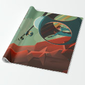Mars Olympus Mons Hoogste vulkaan zonnestelsel Cadeaupapier (Uitgerold)