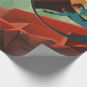 Mars Olympus Mons Hoogste vulkaan zonnestelsel Cadeaupapier (Hoek)