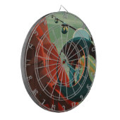 Mars Olympus Mons Hoogste vulkaan zonnestelsel Dartbord (Voorkant Links)