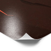 Mars Olympus Mons Hoogste vulkaan zonnestelsel Foto Afdruk (Hoek)