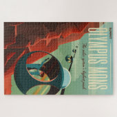 Mars Olympus Mons Hoogste vulkaan zonnestelsel Legpuzzel (Horizontaal)