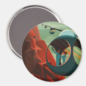 Mars Olympus Mons Hoogste vulkaan zonnestelsel Magneet (Voorkant / Achterkant)