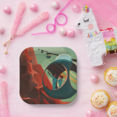 Mars Olympus Mons Hoogste vulkaan zonnestelsel Papieren Bordje (Feest)