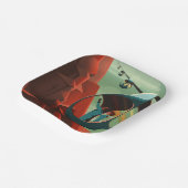 Mars Olympus Mons Hoogste vulkaan zonnestelsel Papieren Bordje (Gebogen)