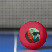 Mars Olympus Mons Hoogste vulkaan zonnestelsel Pingpongbal (Net)