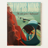 Mars Olympus Mons Hoogste vulkaan zonnestelsel Planner (Achterkant)