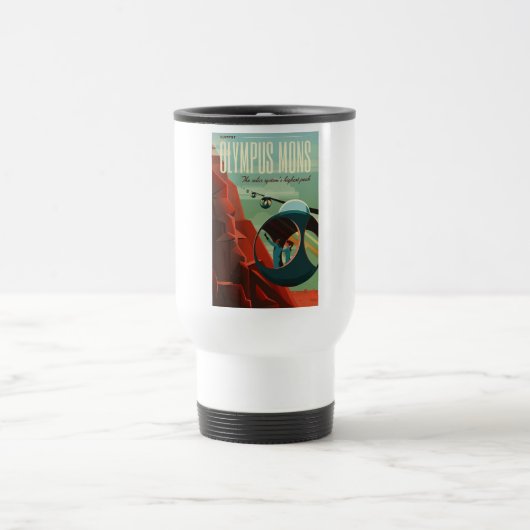 Mars Olympus Mons Hoogste vulkaan zonnestelsel Reisbeker (Center)