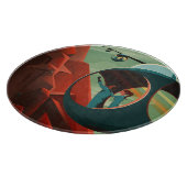 Mars Olympus Mons Hoogste vulkaan zonnestelsel Snijplank (Hoek)