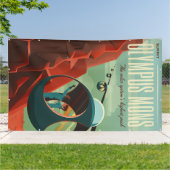 Mars Olympus Mons Hoogste vulkaan zonnestelsel Spandoek (Buitenkant)