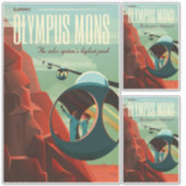 Mars Olympus Mons Hoogste vulkaan zonnestelsel Sticker (Voorkant)