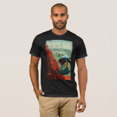 Mars Olympus Mons Hoogste vulkaan zonnestelsel T-shirt (Voorkant volledig)