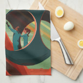 Mars Olympus Mons Hoogste vulkaan zonnestelsel Theedoek (Quarter Fold)