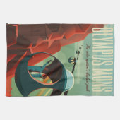 Mars Olympus Mons Hoogste vulkaan zonnestelsel Theedoek (Horizontaal)