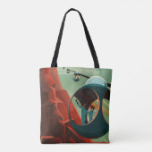 Mars Olympus Mons Hoogste vulkaan zonnestelsel Tote Bag (Achterkant)