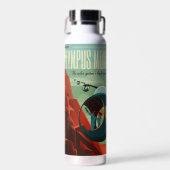 Mars Olympus Mons Hoogste vulkaan zonnestelsel Waterfles (Voorkant)