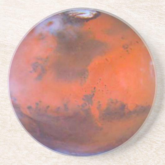 Mars-Onderzetter. Zandsteen Onderzetter (Voorkant)
