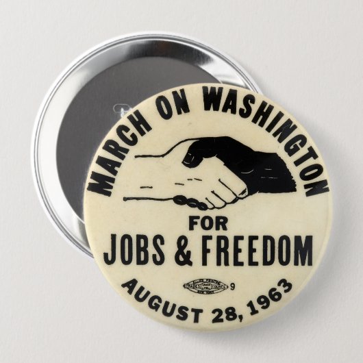 mars op de knop washington 1963 ronde button 4,0 cm (Voorkant /achterkant)