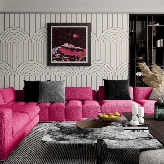 Mars opnieuw canvas afdruk