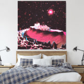 Mars opnieuw canvas afdruk (Insitu (Slaapkamer))