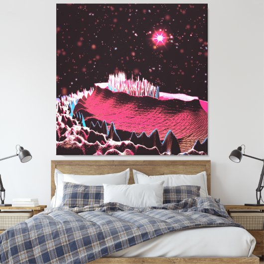 Mars opnieuw canvas afdruk (Insitu (Slaapkamer))