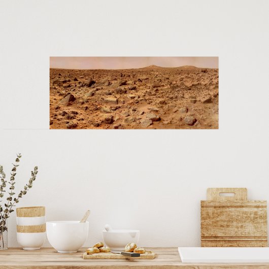 Mars-oppervlak Poster (Keuken)
