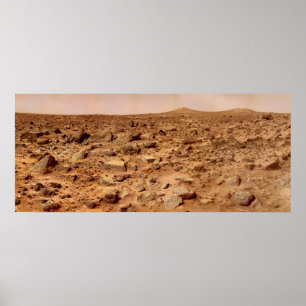 Mars-oppervlak Poster
