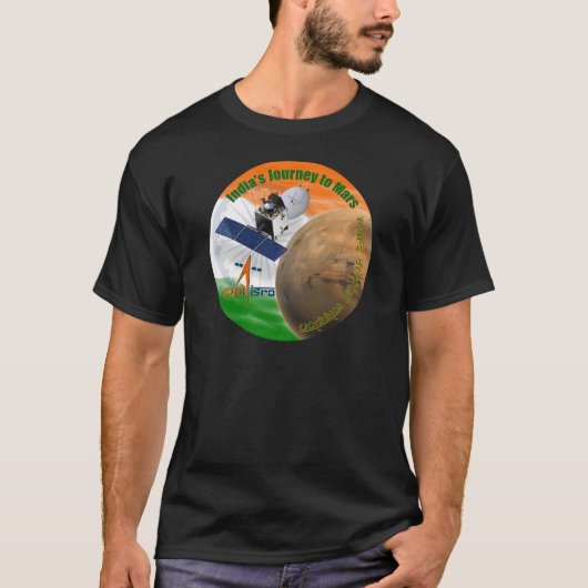 MARS ORBITER MISSIE: ISRO T-SHIRT (Voorkant)