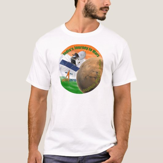 MARS ORBITER MISSIE: ISRO T-SHIRT (Voorkant)