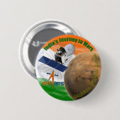 Mars Orbiter Mission: ISRO Ronde Button 5,7 Cm (Voorkant /achterkant)