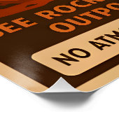 Mars Outpost Monument Park - Poster (Hoek)