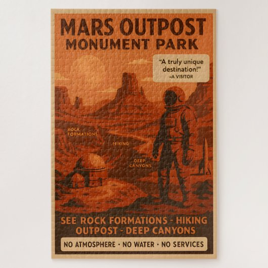 Mars Outpost Monument Park - Puzzel (Verticaal)