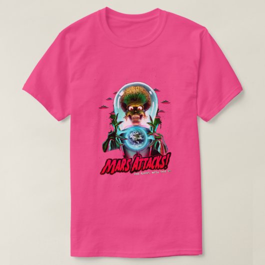 Mars pakt Poster aan T-shirt (Design voorkant)