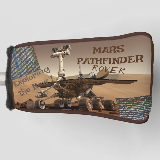 Mars Pathfinder Rover Golf Head Hoesje Golfheadcover (Voorkant)