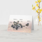 Mars Perseverance Rover met instrumenten Kaart (Gele Bloem)