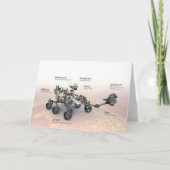 Mars Perseverance Rover met instrumenten Kaart (Voorkant)