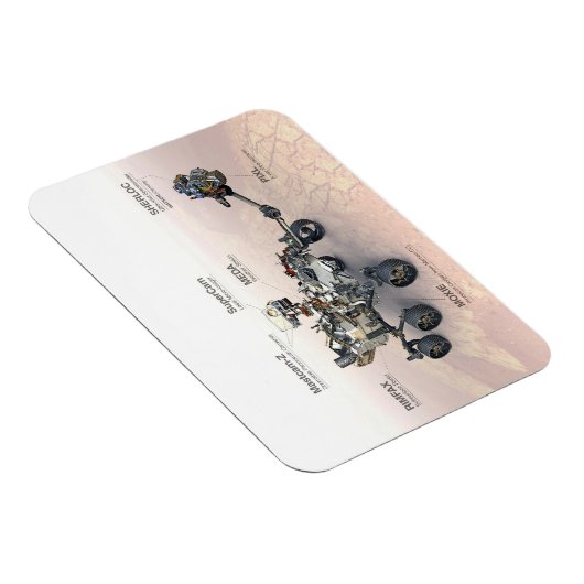 Mars Perseverance Rover met instrumenten Magneet (Rechterzijde)