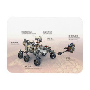 Mars Perseverance Rover met instrumenten Magneet