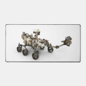 Mars Perseverance Rover op een witte achtergrond. Bureaumat (Voorkant)