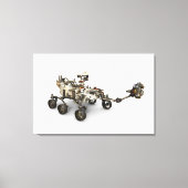 Mars Perseverance Rover op een witte achtergrond. Canvas Afdruk (Voorkant)