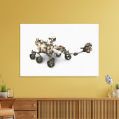 Mars Perseverance Rover op een witte achtergrond. Canvas Afdruk (Insitu (Woonkamer))