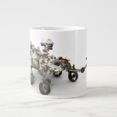 Mars Perseverance Rover op een witte achtergrond. Grote Koffiekop (Voorkant)