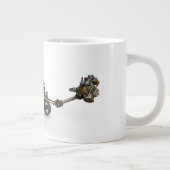 Mars Perseverance Rover op een witte achtergrond. Grote Koffiekop (Rechts)